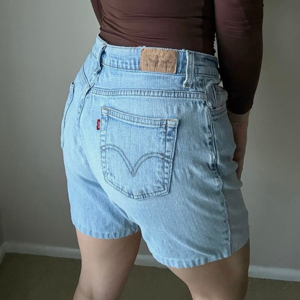 Levi's y2k distressed jorts denim jean shorts grunge summer vintage bermuda 90s